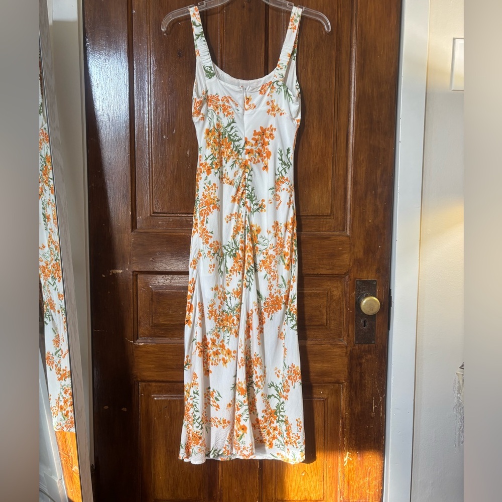 Sweet Pot Orange Floral Dress - Picture 11 of 12